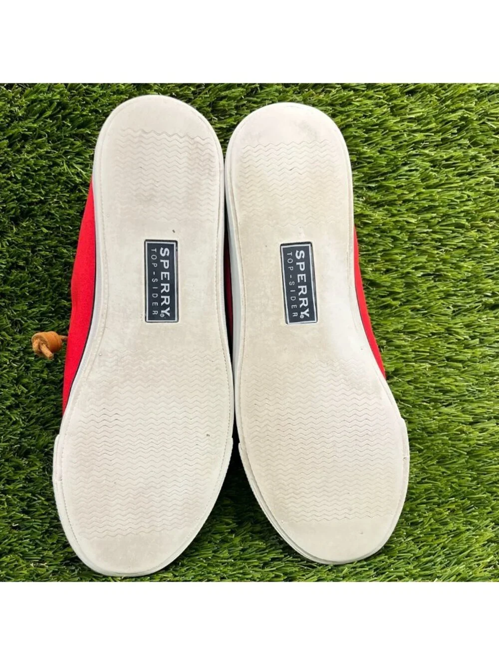 Sperry Top-Sider Seacoast Womens Size 8.5 Red Athletic Slip-On Shoes Sneakers